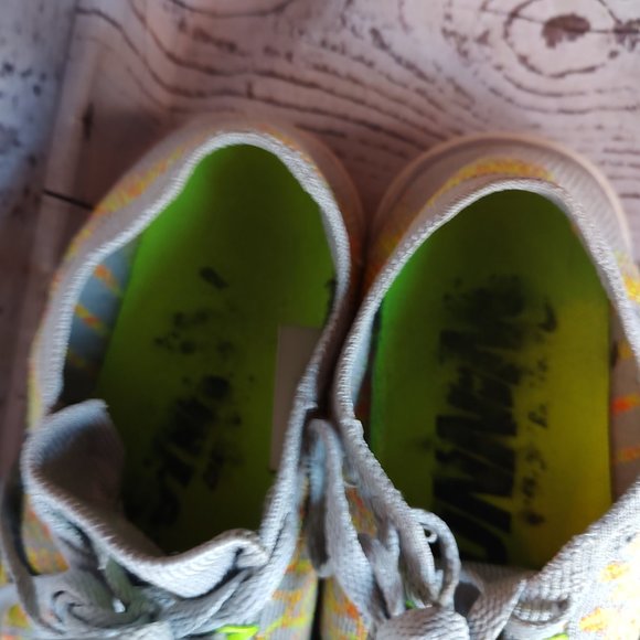 Nike Free 4.0 Flyknit Running Shoes 717075 003 Grey Black Volt size 7 - Picture 4 of 8